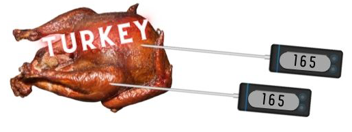 Where to put meat probe in whole turkey, temperature probe, desired temperature for smoked whole turkey