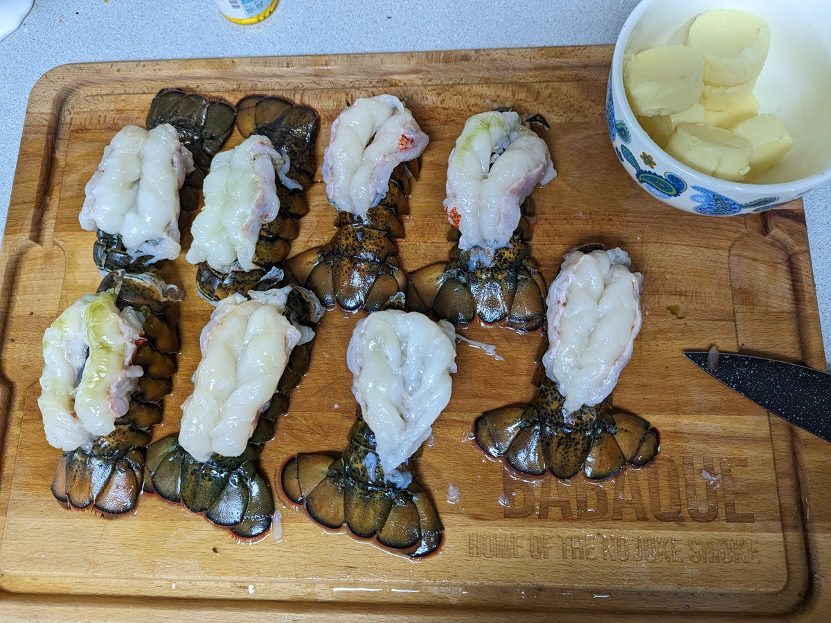 lobster tails ready for the smoker_1200
